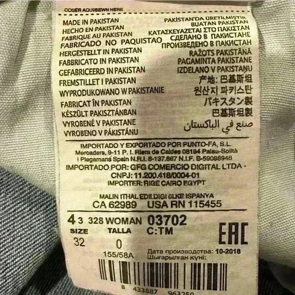 Mango Denim MNG Anna Light Wash Medium Rise Skinny Jean Women’s Size 1 - Picture 7 of 10